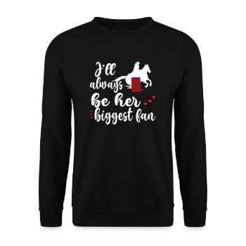 Barrel Racing Grand-mère Cadeau Barrel Racing Grand-mère - Sweat-shirt Unisexe - noir - Devant - Alina (178cm) & Michal (187cm)