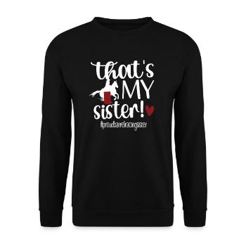 Meilleure sœur de course de barils Sœur de course de barils - Sweat-shirt Unisexe - noir - Devant - Alina (178cm) & Michal (187cm)