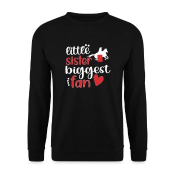Barrel Racing Sister Meilleure sœur Barrel Racing - Sweat-shirt Unisexe - noir - Devant - Alina (178cm) & Michal (187cm)