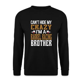 Barrel Racing Brother Barrel Racing Brother Cadeau - Sweat-shirt Unisexe - noir - Devant - Alina (178cm) & Michal (187cm)