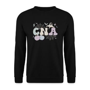 Certified Nursing Assistant Halloween CNA Nurse - Unisex Pullover - Schwarz - Vorne - Alina (178cm) & Michal (187cm)