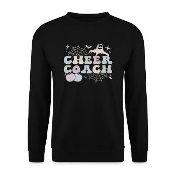 Cheer Coach Halloween Cheerleading Coach Cadeaux - Sweat-shirt Unisexe - noir - Devant - Alina (178cm) & Michal (187cm)