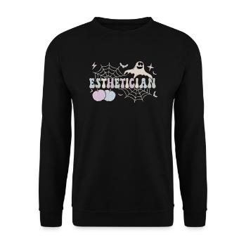 Spooky Esthetician Halloween Esttician Cadeaux - Sweat-shirt Unisexe - noir - Devant - Alina (178cm) & Michal (187cm)