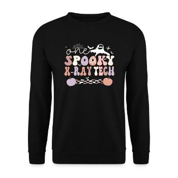 X Ray Technologist Halloween RT Radiology Tech - Unisex Sweatshirt - black - Front - Alina (178cm) & Michal (187cm)