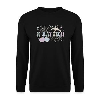 X Ray Technologist Halloween RT Radiology Tech - Unisex Sweatshirt - black - Front - Alina (178cm) & Michal (187cm)