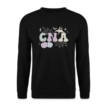 Certified Nursing Assistant CNA Nurse Halloween - Unisex Pullover - Schwarz - Vorne - Alina (178cm) & Michal (187cm)