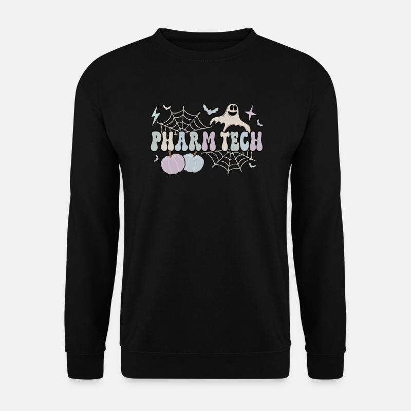 Pharmacy Technologist Halloween Pharmacy Tech - Unisex Pullover - Schwarz