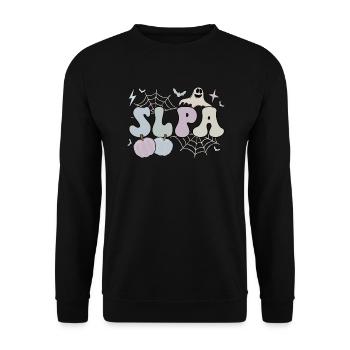 Speech Language Pathologist Assistant Halloween - Unisex Pullover - Schwarz - Vorne - Alina (178cm) & Michal (187cm)