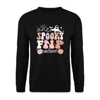 Family Nurse Practitioner Halloween FNP Gifts - Unisex Pullover - Schwarz - Vorne - Alina (178cm) & Michal (187cm)