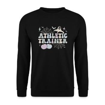 Certified Athletic Trainer Halloween AT Gifts - Unisex Sweatshirt - black - Front - Alina (178cm) & Michal (187cm)