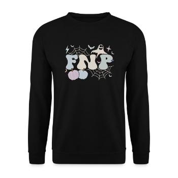 Family Nurse Practitioner Halloween FNP Gifts - Unisex Pullover - Schwarz - Vorne - Alina (178cm) & Michal (187cm)
