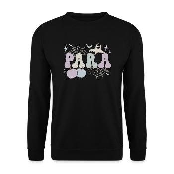 Paraprofessional Halloween Para Teacher Parapro - Unisex Sweatshirt - black - Front - Alina (178cm) & Michal (187cm)