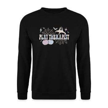 Thérapeute du jeu Halloween Cadeaux de thérapie par le jeu - Sweat-shirt Unisexe - noir - Devant - Alina (178cm) & Michal (187cm)