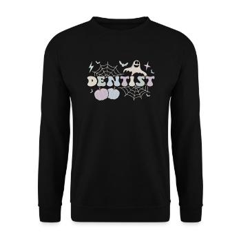 Dentiste Cadeau Dentiste Dentaire Dentiste Halloween - Sweat-shirt Unisexe - noir - Devant - Alina (178cm) & Michal (187cm)