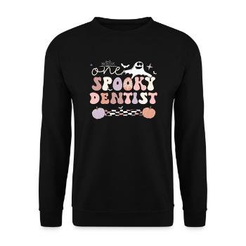 Dentiste Cadeau Dentiste Dentaire Dentiste Halloween - Sweat-shirt Unisexe - noir - Devant - Alina (178cm) & Michal (187cm)