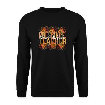 Preschool Teacher Thanksgiving Pre-K Teacher Gifts - Unisex Pullover - Schwarz - Vorne - Alina (178cm) & Michal (187cm)