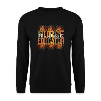 Infirmière éducatrice Thanksgiving RN Formation en soins infirmiers - Sweat-shirt Unisexe - noir - Devant - Alina (178cm) & Michal (187cm)