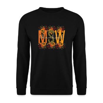 MSW Thanksgiving Master Of Social Work Gifts - Unisex Sweatshirt - black - Front - Alina (178cm) & Michal (187cm)