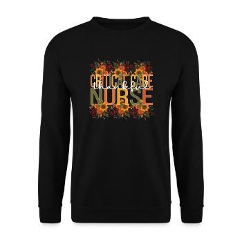 Critical Care Nurse Thanksgiving Critical Care - Unisex Sweatshirt - black - Front - Alina (178cm) & Michal (187cm)