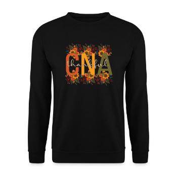 Certified Nursing Assistant CNA Nurse Thanksgiving - Unisex Pullover - Schwarz - Vorne - Alina (178cm) & Michal (187cm)