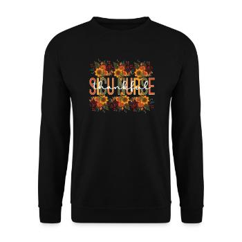 SICU Nurse Thanksgiving Surgical ICU Nursing - Unisex Sweatshirt - black - Front - Alina (178cm) & Michal (187cm)