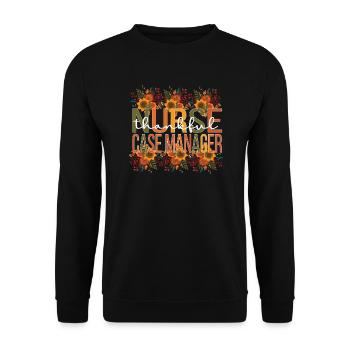 RN Case Manager Thanksgiving Nurse Case Manager - Unisex Sweatshirt - black - Front - Alina (178cm) & Michal (187cm)