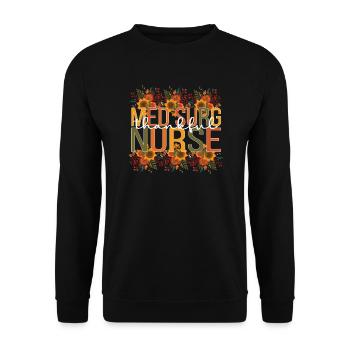 Med Surg Nurse Thanksgiving Medical-Surgical Nurse - Unisex Sweatshirt - black - Front - Alina (178cm) & Michal (187cm)