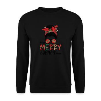 Infirmière de l’USSI Noël Soins infirmiers chirurgicaux Soins infirmiers de Noël - Sweat-shirt Unisexe - noir - Devant - Alina (178cm) & Michal (187cm)