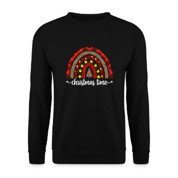 Softball Christmas Gifts Softball Player Xmas - Unisex Pullover - Schwarz - Vorne - Alina (178cm) & Michal (187cm)
