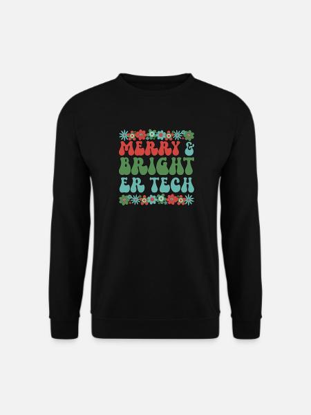 ER Tech Christmas Emergency Room Technician Xmas - Unisex Pullover - Schwarz