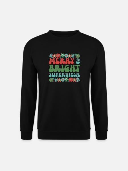 Supervisor Christmas Supervisory Management Xmas - Unisex Sweatshirt - black