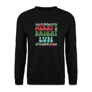 LVN Nurse Christmas Licensed Vocational Nurse Xmas - Unisex Sweatshirt - black - Front - Alina (178cm) & Michal (187cm)
