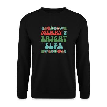 Speech Language Pathologist Assistant Christmas - Unisex Pullover - Schwarz - Vorne - Alina (178cm) & Michal (187cm)