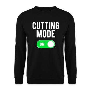 Mode de coupe ON Gym Musculation Poids Entraînement - Sweat-shirt Unisexe - noir - Devant - Alina (178cm) & Michal (187cm)