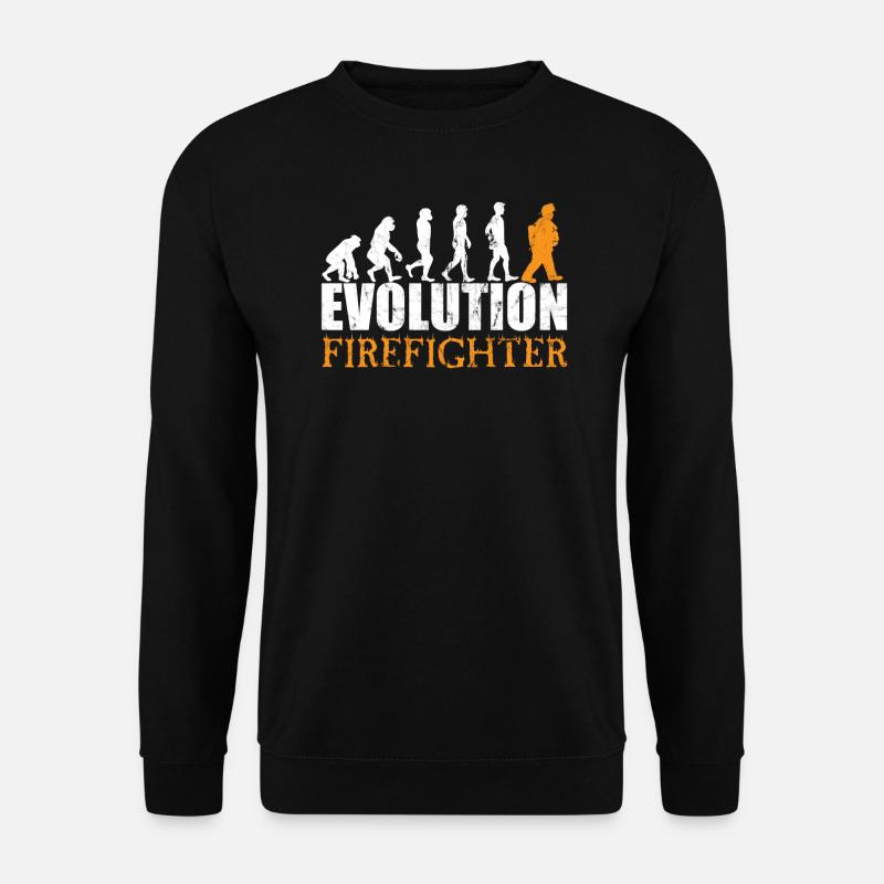 Firefighter Evolution - Unisex Sweatshirt - black