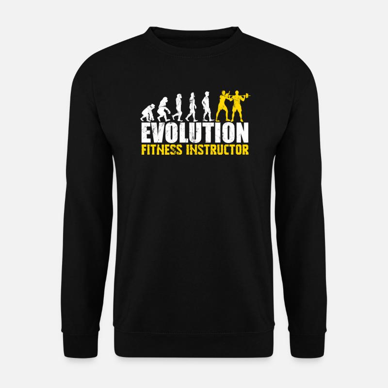 Personal Trainer Fitness Trainer Evolution - Unisex Sweatshirt - black