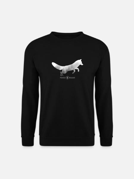 Protect Wildlife - Umweltschutz - Fuchs Silhouette - Unisex Pullover - Schwarz
