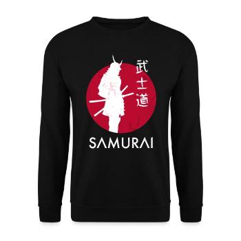 Samurai Japan Bushido warrior gift - Sweat-shirt Unisexe - noir - Devant - Alina (178cm) & Michal (187cm)