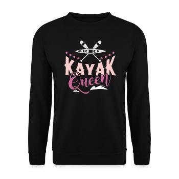 Kayak Queen - Tenue de kayak cool - Sweat-shirt Unisexe - noir - Devant - Alina (178cm) & Michal (187cm)