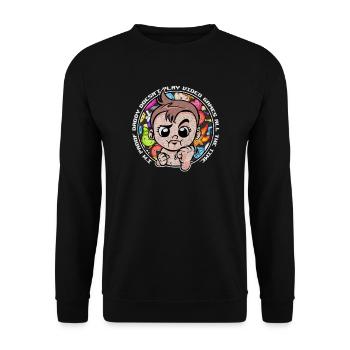 I'm Proof Daddy ne joue pas aux jeux vidéo de tous les temps - Sweat-shirt Unisexe - noir - Devant - Alina (178cm) & Michal (187cm)