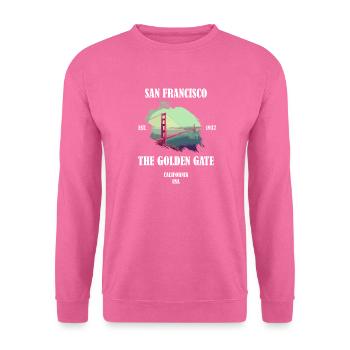 Pont du Golden Gate de San Francisco - Sweat-shirt Unisexe - rose - Devant