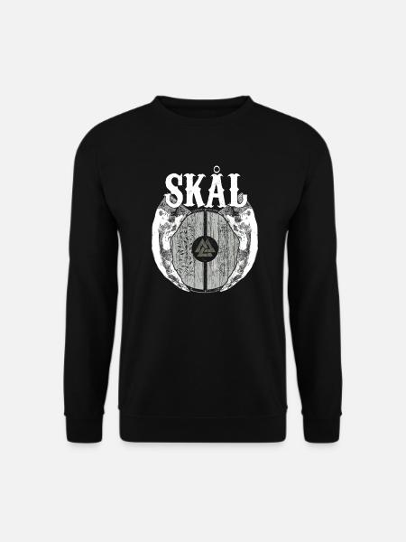 Viking Viking Valhalla Odin Thor Teutonic Wolf - Unisex Sweatshirt - black