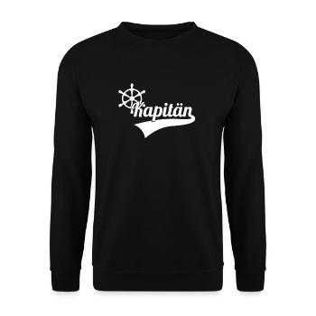 Kapitän - Unisex Pullover - Schwarz - Vorne - Alina (178cm) & Michal (187cm)