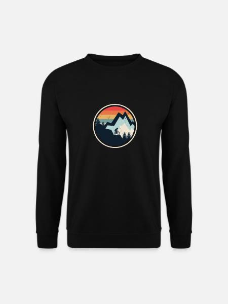 Mountainbike - Unisex Pullover - Schwarz