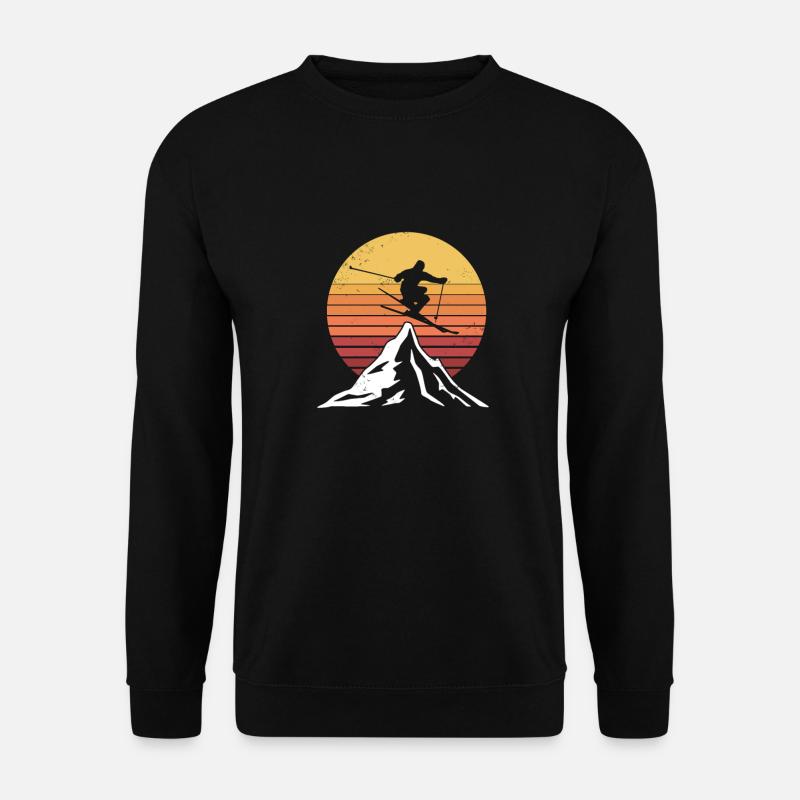 To ski - Unisex Sweatshirt - black
