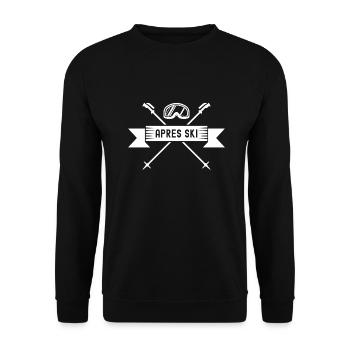 Apres ski - Unisex Sweatshirt - black - Front - Alina (178cm) & Michal (187cm)