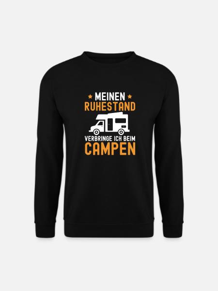 Rentner Camper Camping Geschenk zur Rente - Unisex Pullover - Schwarz