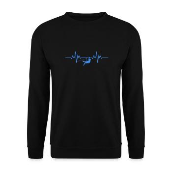 Cadeau de grimpeur d'escalade - Sweat-shirt Unisexe - noir - Devant - Alina (178cm) & Michal (187cm)