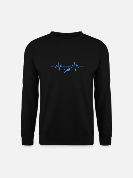 Climbing rock climbing rock climber gift - Unisex Sweatshirt - black
