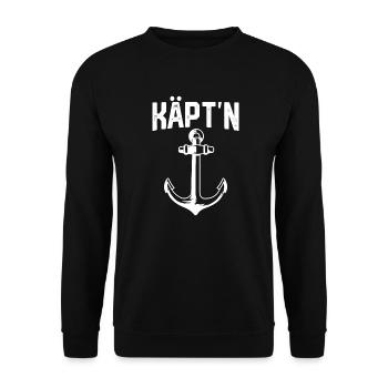 Seefahren Segeln Seemann Kapitän Geschenk - Unisex Pullover - Schwarz - Vorne - Alina (178cm) & Michal (187cm)